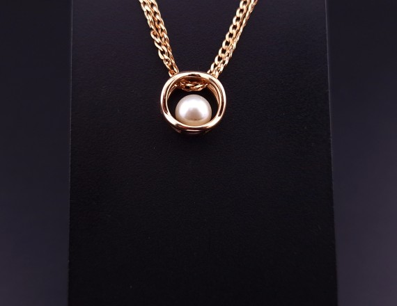 Gold pendant with pearls  (NEW)