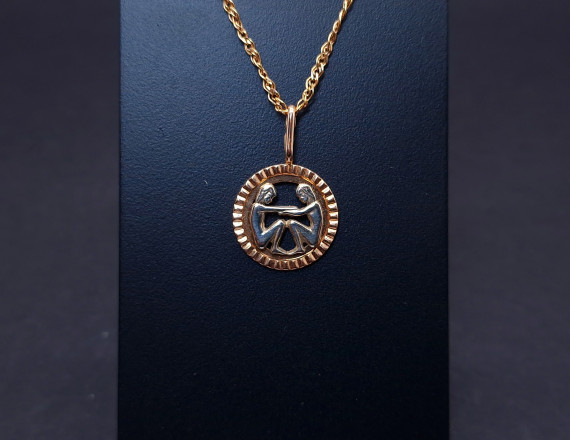 Gold Pendant "Gemini"